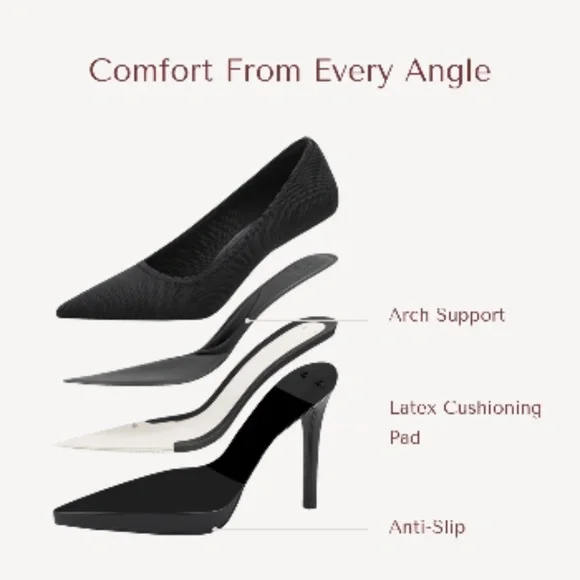 Cozy island is Pointed Toe Heeled Platform Pumps - Picture 6 of 6